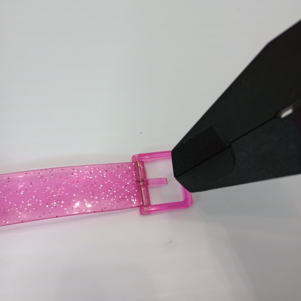 Disney Parks Minnie Mouse Pink Glitter Kids Watch Japan New Battery‎ Band Broken - Picture 10 of 12